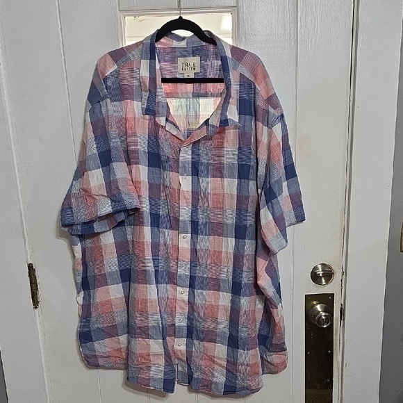 Ralph Lauren Men's Blue and Red Plaid Shirt - Picture 1 of 9